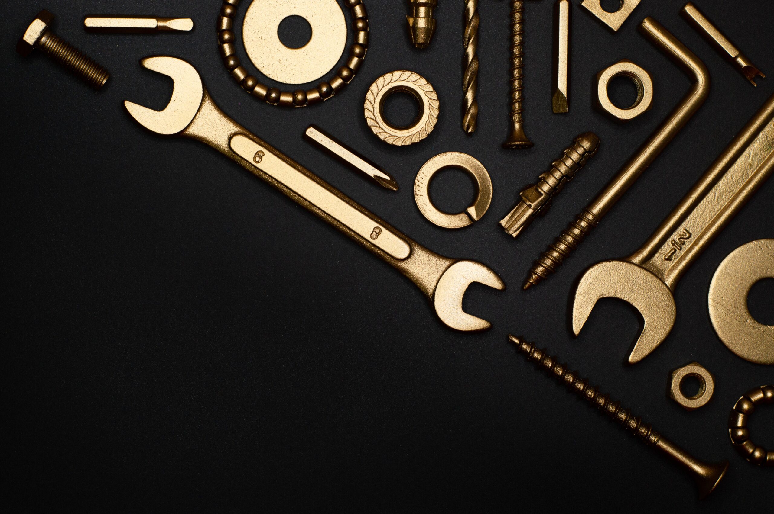 Outils dorés de trading